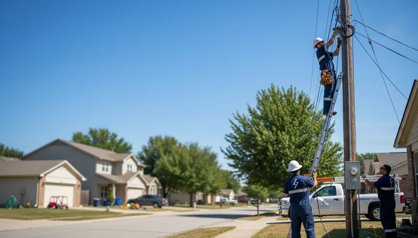 Residential electrician providing installation services in Joice, IA
